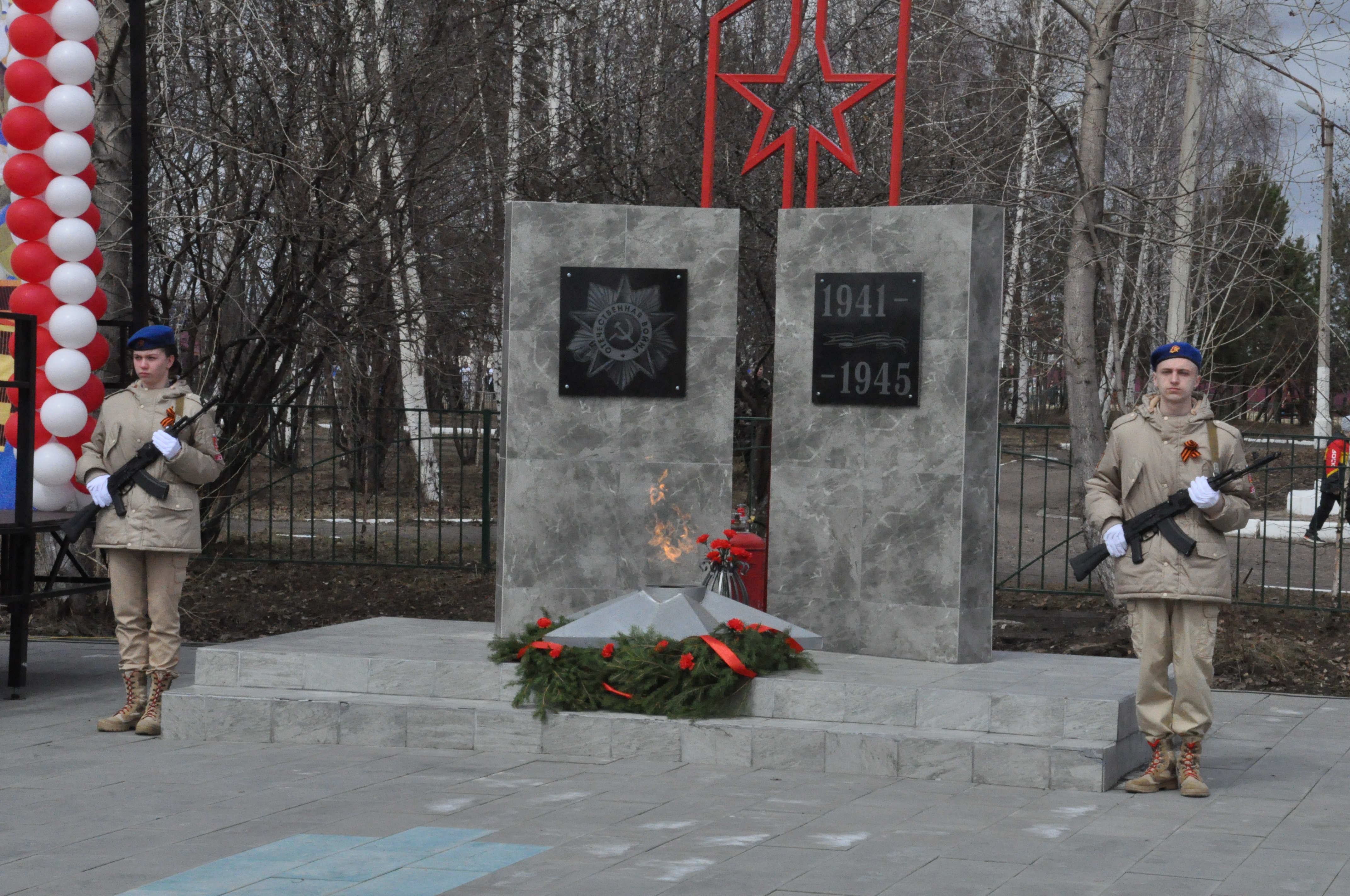 В Енисейском районе идёт подготовка ко Дню Победы.